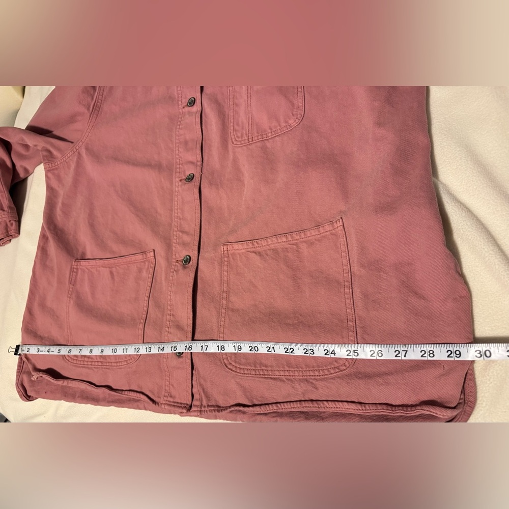 Dusty Rose Denim Oversized Jacket XXL - Picture 15 of 15